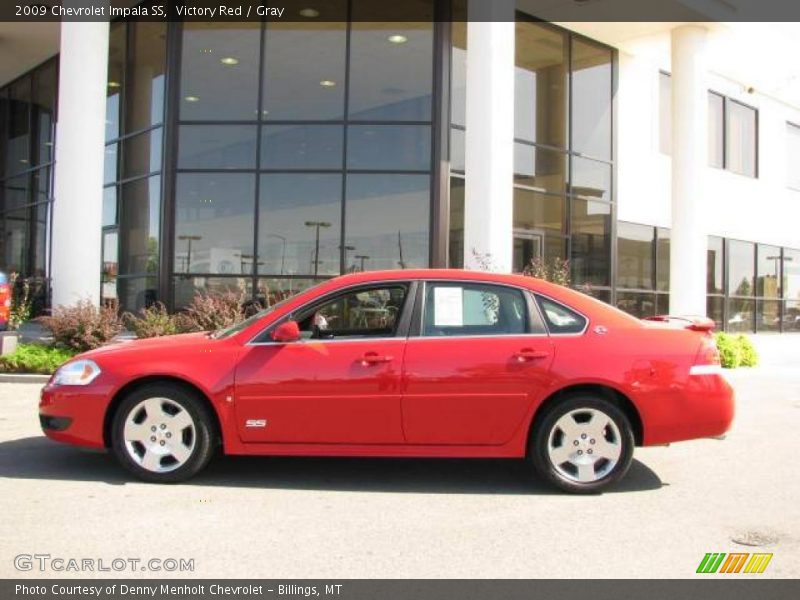 Victory Red / Gray 2009 Chevrolet Impala SS