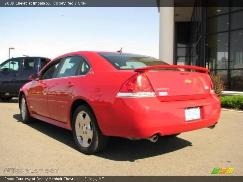 Victory Red / Gray 2009 Chevrolet Impala SS