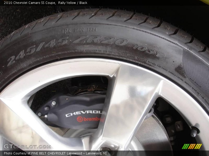 Rally Yellow / Black 2010 Chevrolet Camaro SS Coupe
