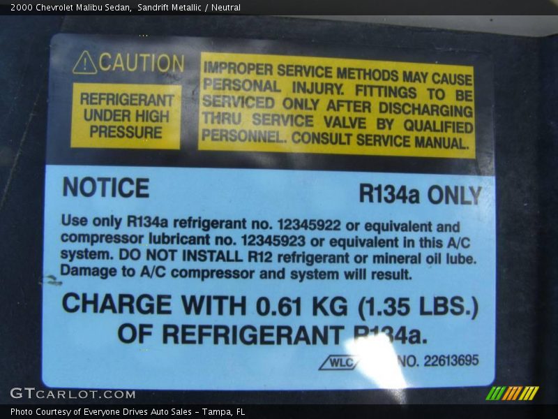 Sandrift Metallic / Neutral 2000 Chevrolet Malibu Sedan