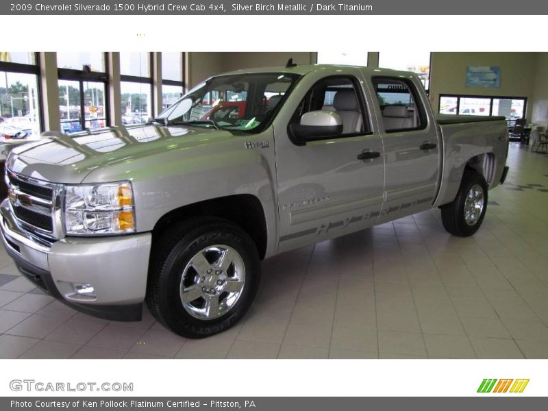 Silver Birch Metallic / Dark Titanium 2009 Chevrolet Silverado 1500 Hybrid Crew Cab 4x4