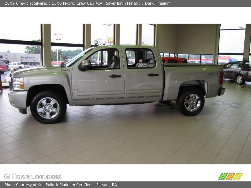 Silver Birch Metallic / Dark Titanium 2009 Chevrolet Silverado 1500 Hybrid Crew Cab 4x4