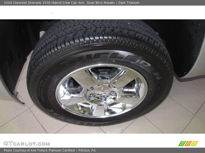 Silver Birch Metallic / Dark Titanium 2009 Chevrolet Silverado 1500 Hybrid Crew Cab 4x4
