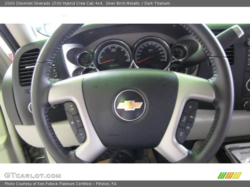 Silver Birch Metallic / Dark Titanium 2009 Chevrolet Silverado 1500 Hybrid Crew Cab 4x4
