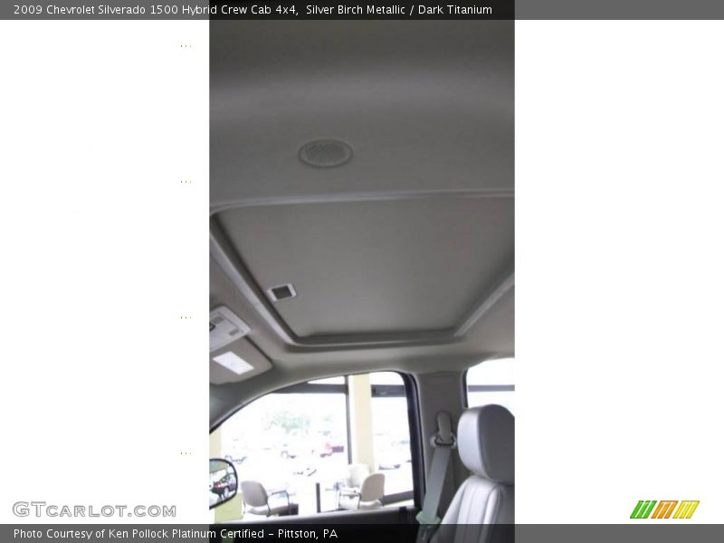 Silver Birch Metallic / Dark Titanium 2009 Chevrolet Silverado 1500 Hybrid Crew Cab 4x4