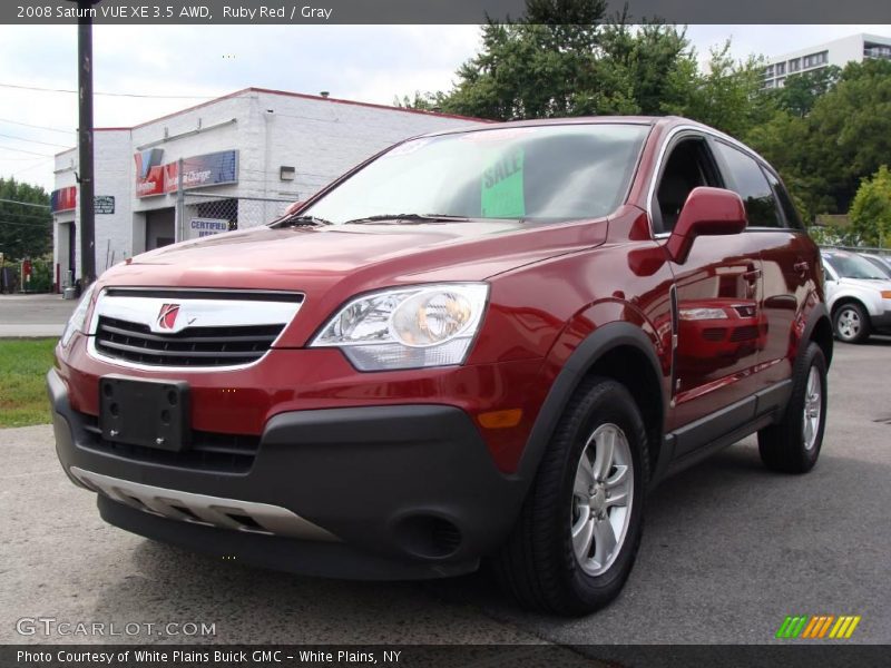 Ruby Red / Gray 2008 Saturn VUE XE 3.5 AWD