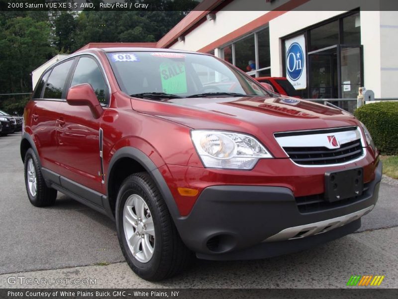 Ruby Red / Gray 2008 Saturn VUE XE 3.5 AWD