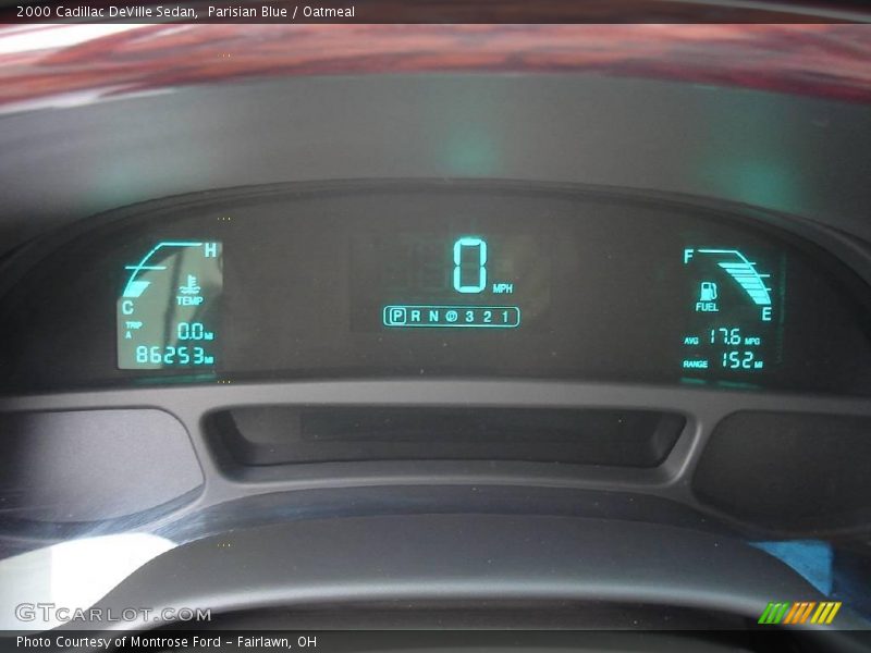 Parisian Blue / Oatmeal 2000 Cadillac DeVille Sedan