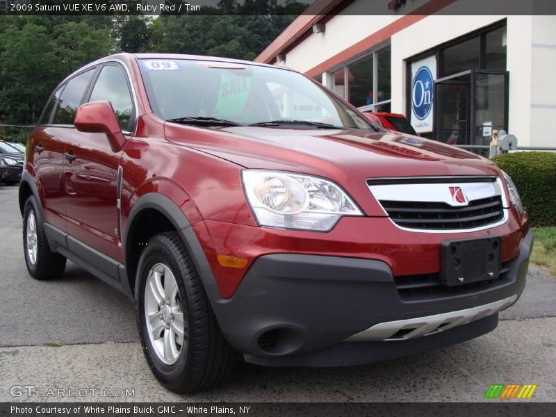 Ruby Red / Tan 2009 Saturn VUE XE V6 AWD