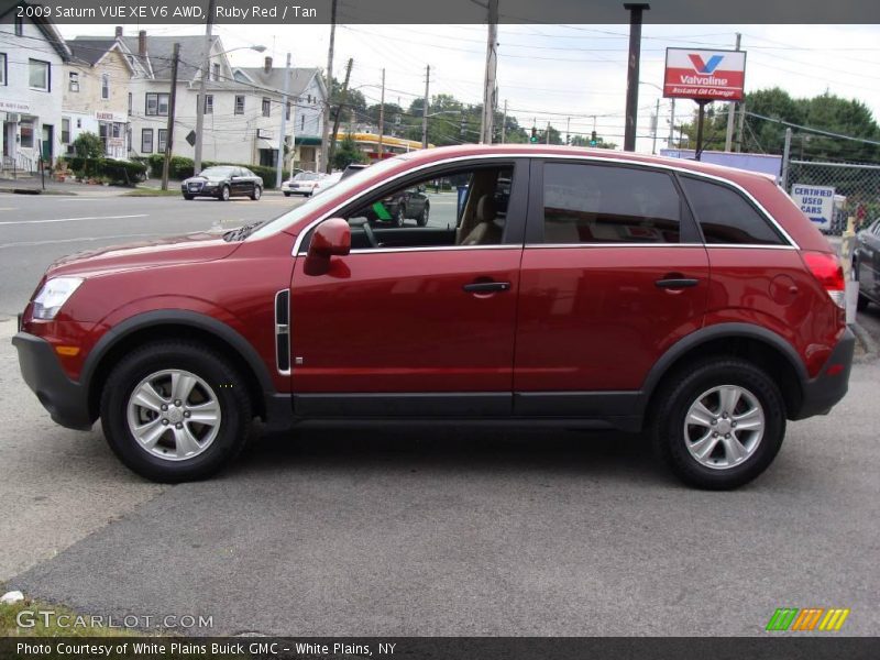 Ruby Red / Tan 2009 Saturn VUE XE V6 AWD