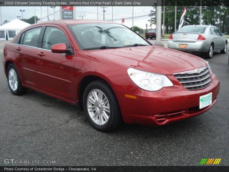 Inferno Red Crystal Pearl / Dark Slate Gray 2009 Chrysler Sebring Touring Sedan