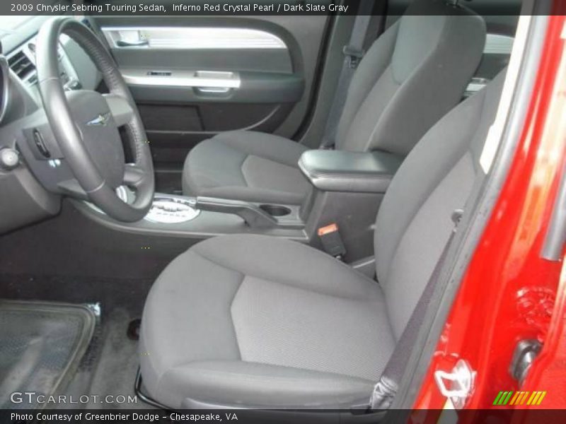 Inferno Red Crystal Pearl / Dark Slate Gray 2009 Chrysler Sebring Touring Sedan