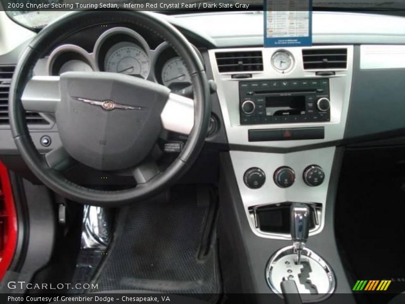 Inferno Red Crystal Pearl / Dark Slate Gray 2009 Chrysler Sebring Touring Sedan