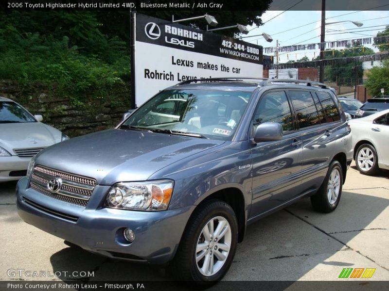 Bluestone Metallic / Ash Gray 2006 Toyota Highlander Hybrid Limited 4WD
