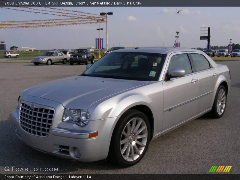 Bright Silver Metallic / Dark Slate Gray 2008 Chrysler 300 C HEMI SRT Design
