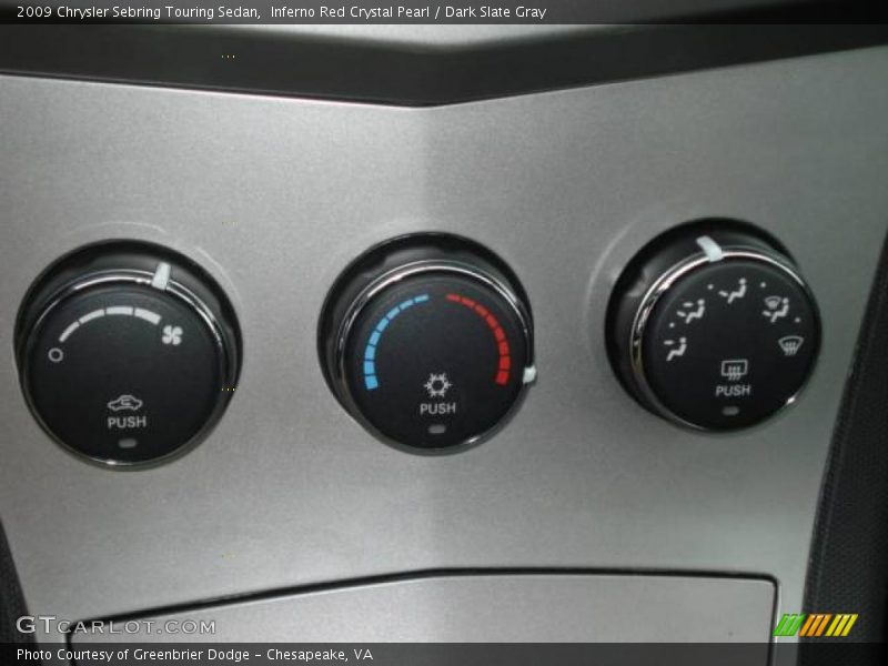 Inferno Red Crystal Pearl / Dark Slate Gray 2009 Chrysler Sebring Touring Sedan