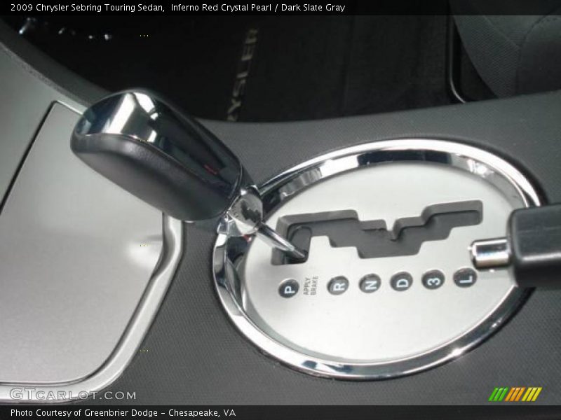 Inferno Red Crystal Pearl / Dark Slate Gray 2009 Chrysler Sebring Touring Sedan