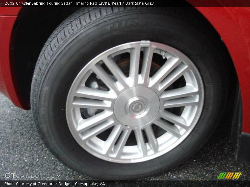 Inferno Red Crystal Pearl / Dark Slate Gray 2009 Chrysler Sebring Touring Sedan