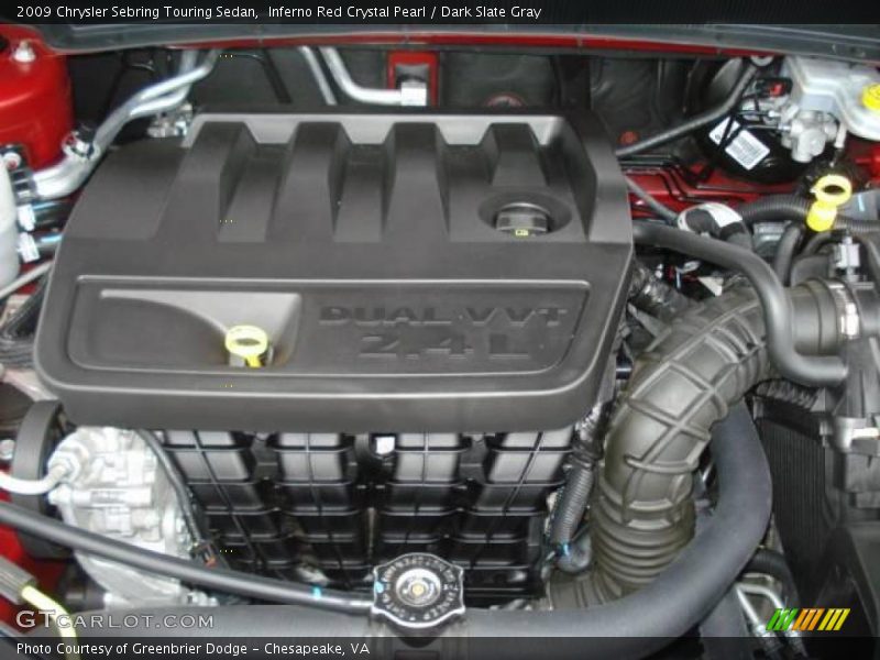 Inferno Red Crystal Pearl / Dark Slate Gray 2009 Chrysler Sebring Touring Sedan