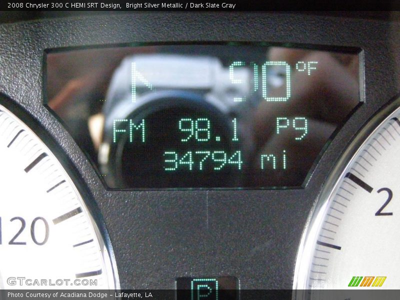 Bright Silver Metallic / Dark Slate Gray 2008 Chrysler 300 C HEMI SRT Design