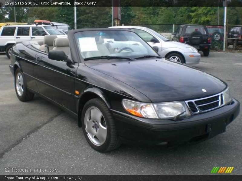 Black / Grey 1998 Saab 900 SE Turbo Convertible