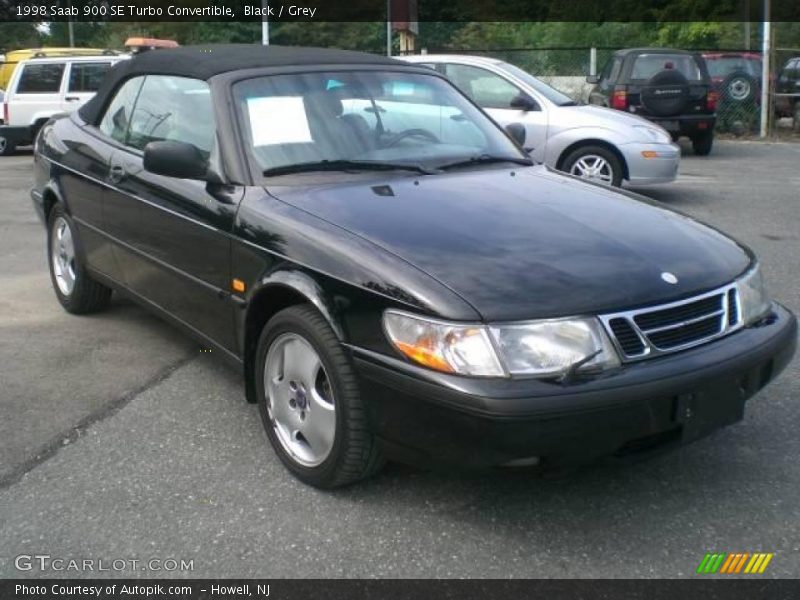 Black / Grey 1998 Saab 900 SE Turbo Convertible