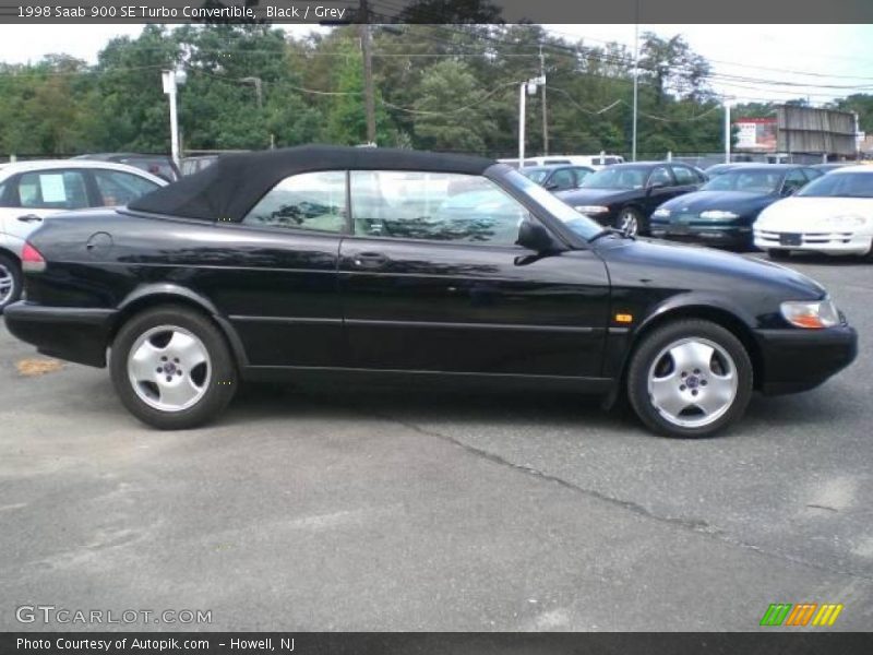 Black / Grey 1998 Saab 900 SE Turbo Convertible