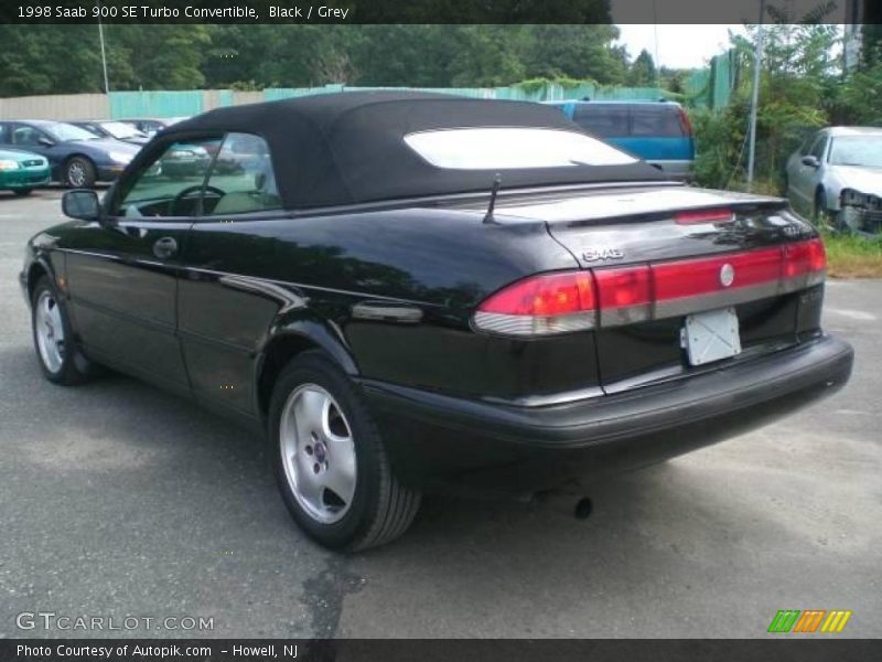 Black / Grey 1998 Saab 900 SE Turbo Convertible