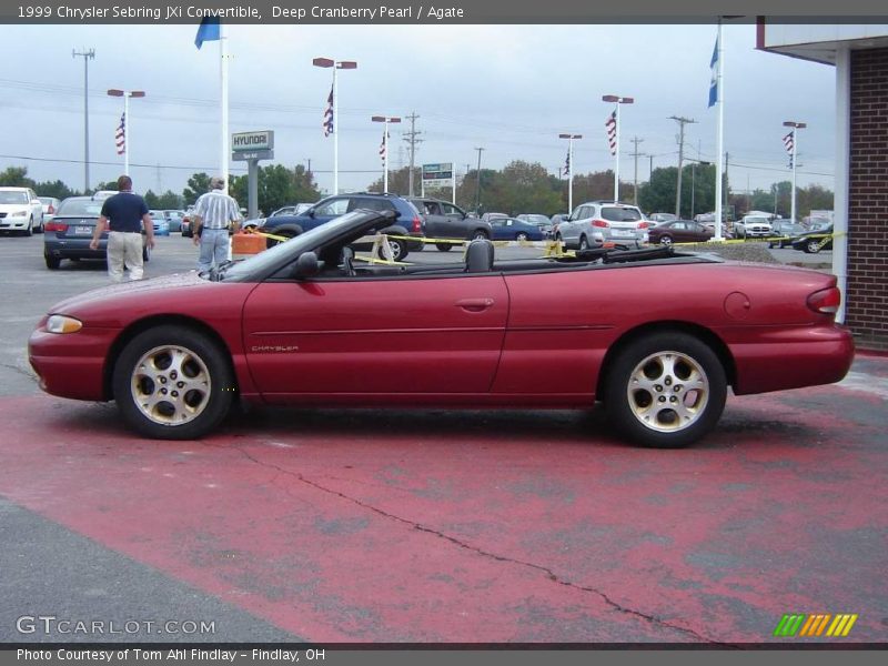 Deep Cranberry Pearl / Agate 1999 Chrysler Sebring JXi Convertible