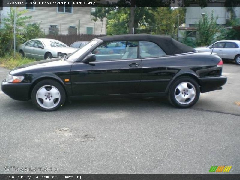 Black / Grey 1998 Saab 900 SE Turbo Convertible