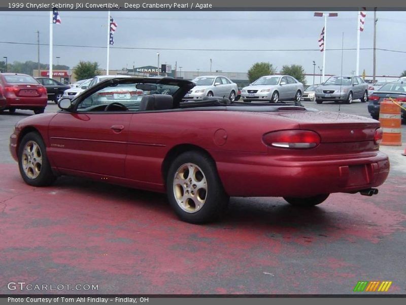 Deep Cranberry Pearl / Agate 1999 Chrysler Sebring JXi Convertible