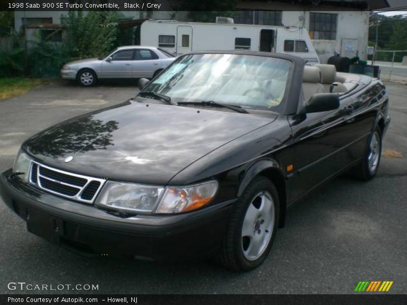 Black / Grey 1998 Saab 900 SE Turbo Convertible