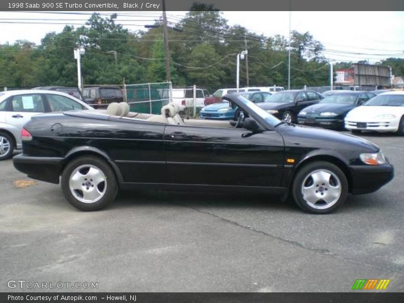 Black / Grey 1998 Saab 900 SE Turbo Convertible