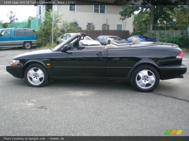 Black / Grey 1998 Saab 900 SE Turbo Convertible