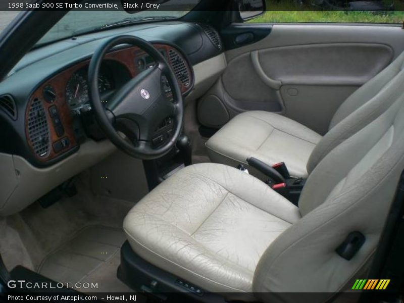 Black / Grey 1998 Saab 900 SE Turbo Convertible