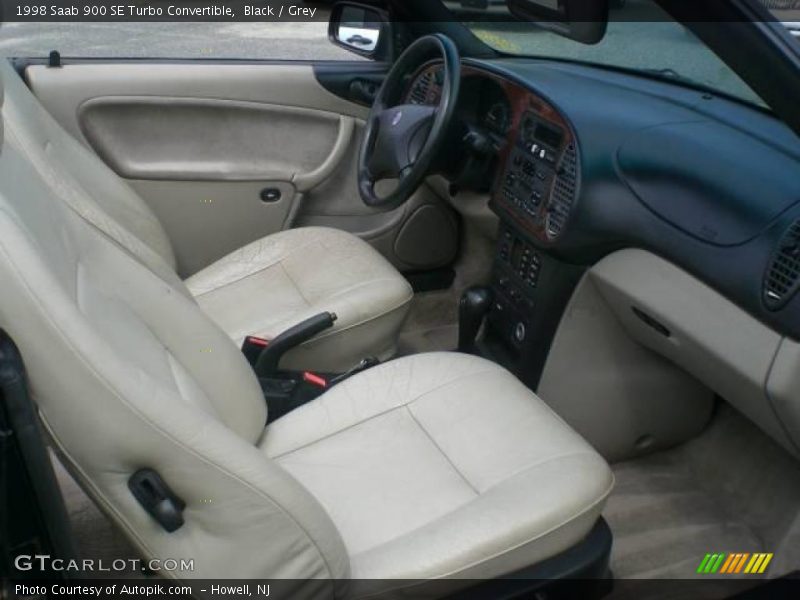 Black / Grey 1998 Saab 900 SE Turbo Convertible