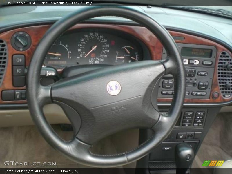 Black / Grey 1998 Saab 900 SE Turbo Convertible