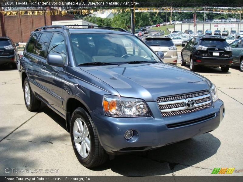 Bluestone Metallic / Ash Gray 2006 Toyota Highlander Hybrid Limited 4WD