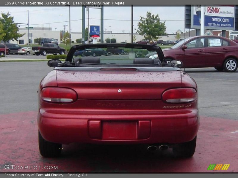 Deep Cranberry Pearl / Agate 1999 Chrysler Sebring JXi Convertible