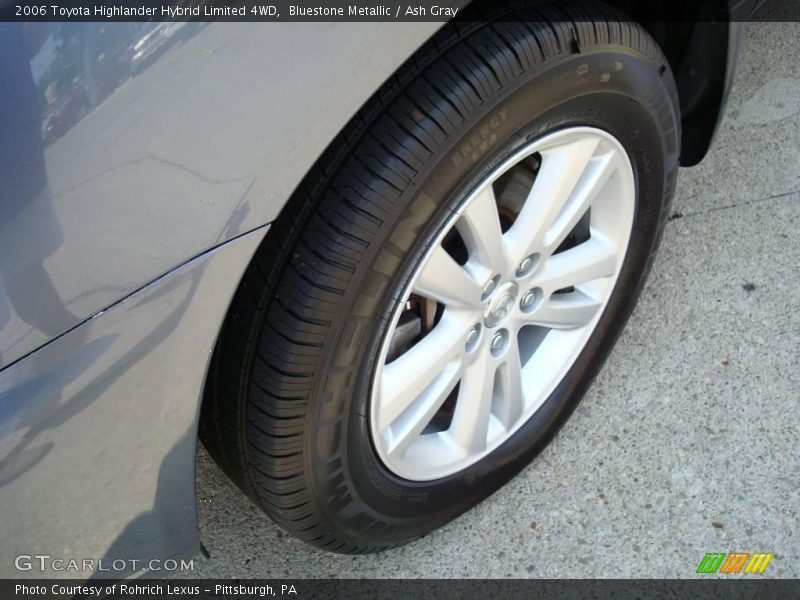 Bluestone Metallic / Ash Gray 2006 Toyota Highlander Hybrid Limited 4WD