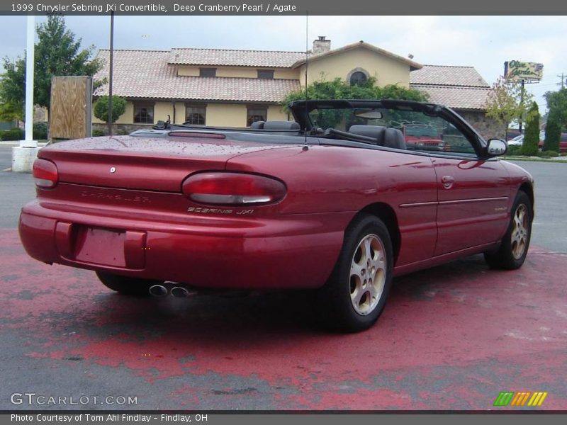 Deep Cranberry Pearl / Agate 1999 Chrysler Sebring JXi Convertible