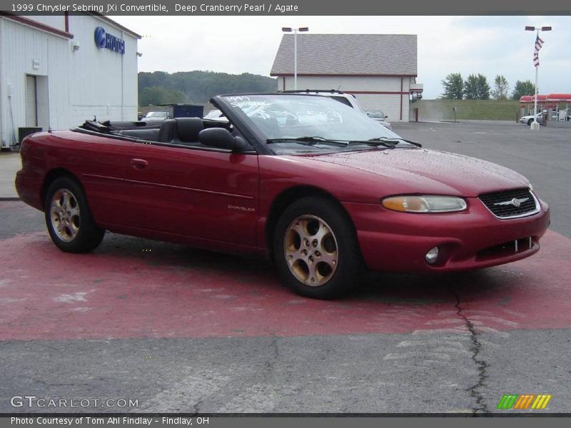 Deep Cranberry Pearl / Agate 1999 Chrysler Sebring JXi Convertible
