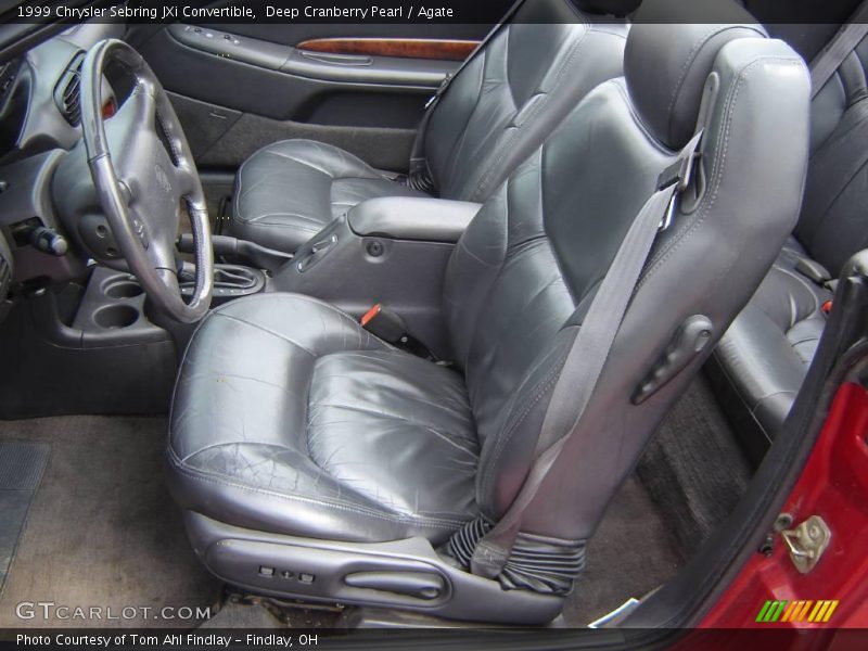 Deep Cranberry Pearl / Agate 1999 Chrysler Sebring JXi Convertible