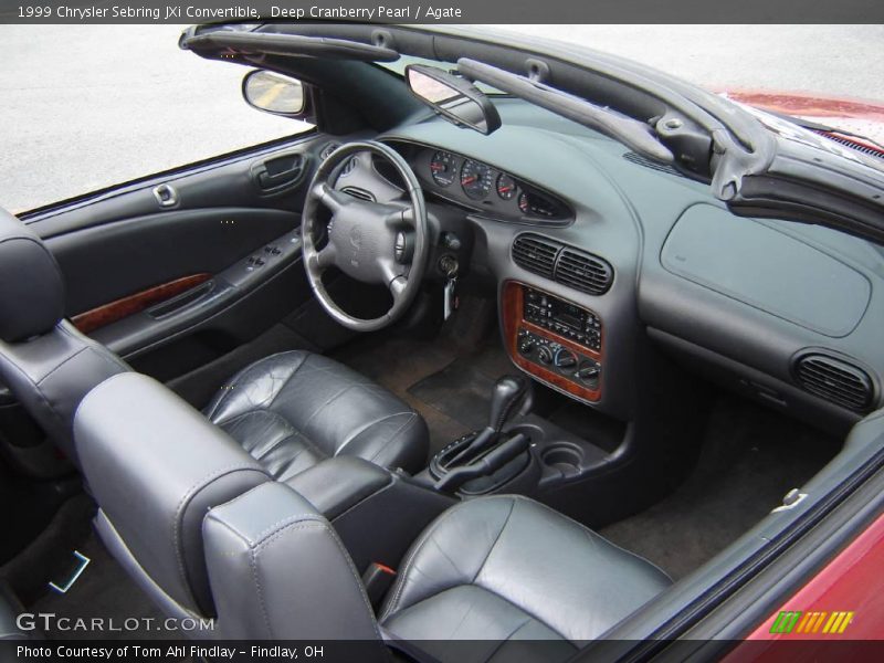Deep Cranberry Pearl / Agate 1999 Chrysler Sebring JXi Convertible