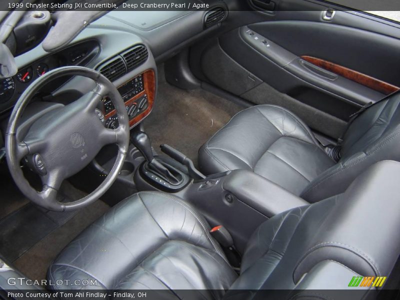 Deep Cranberry Pearl / Agate 1999 Chrysler Sebring JXi Convertible