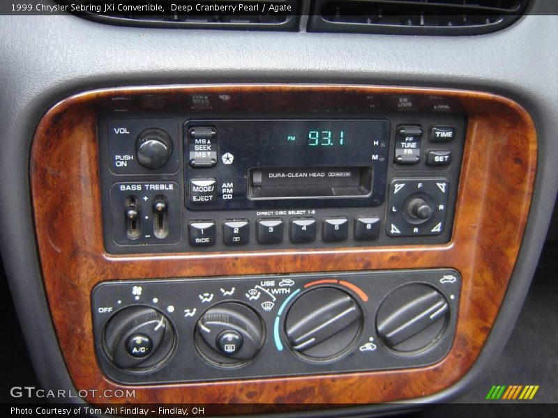 Deep Cranberry Pearl / Agate 1999 Chrysler Sebring JXi Convertible