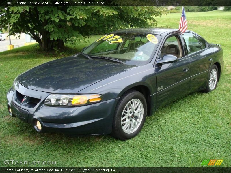 Midnight Blue Metallic / Taupe 2000 Pontiac Bonneville SLE