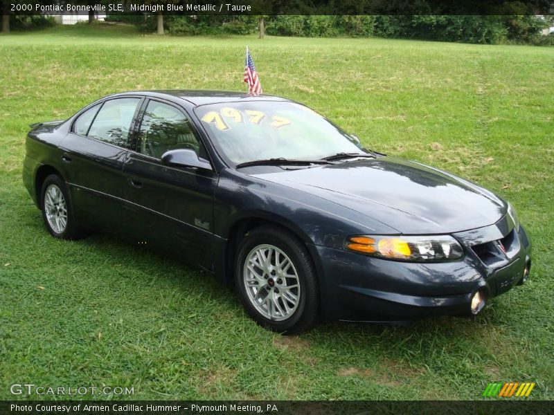 Midnight Blue Metallic / Taupe 2000 Pontiac Bonneville SLE