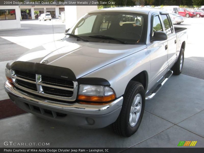Bright Silver Metallic / Dark Slate Gray 2004 Dodge Dakota SLT Quad Cab