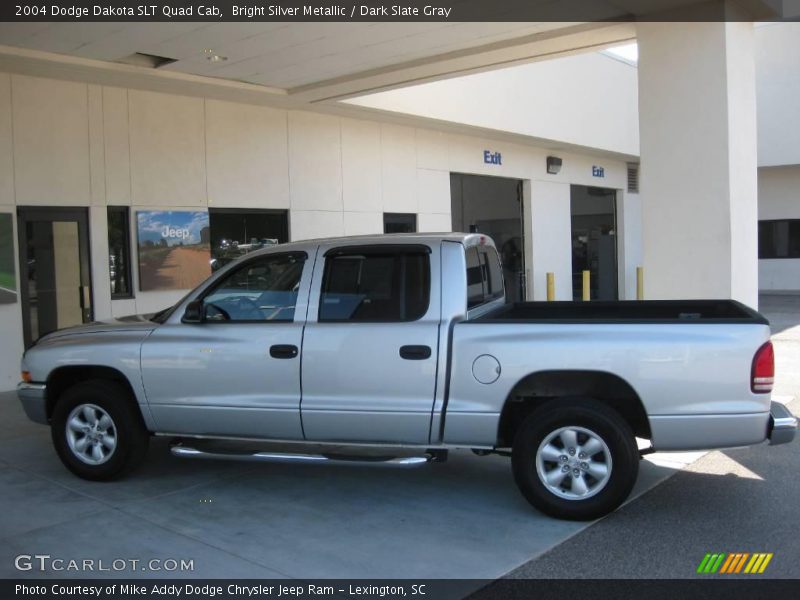 Bright Silver Metallic / Dark Slate Gray 2004 Dodge Dakota SLT Quad Cab